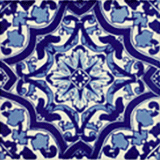 tile-family-advocate-services azulejo con estampado de flores índigo