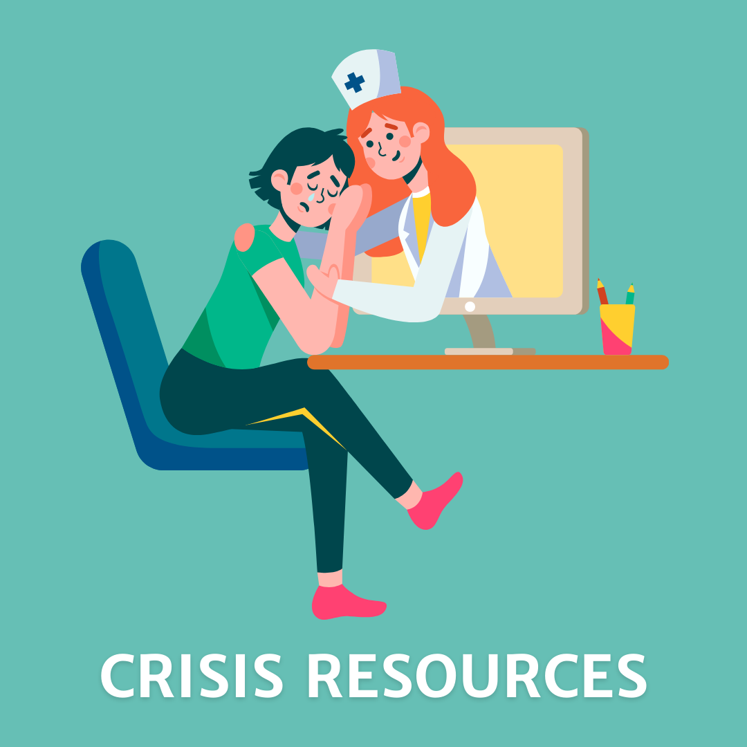 Imagen informativa que muestra los recursos disponibles para crisis de salud mental.
