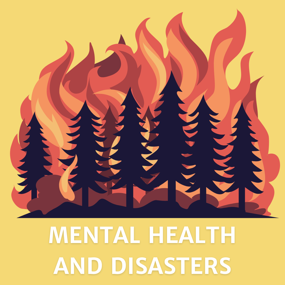 Gráfico que muestra los efectos sobre la salud mental durante los desastres.