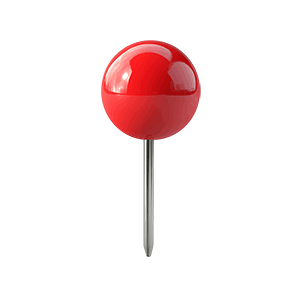 red map pin